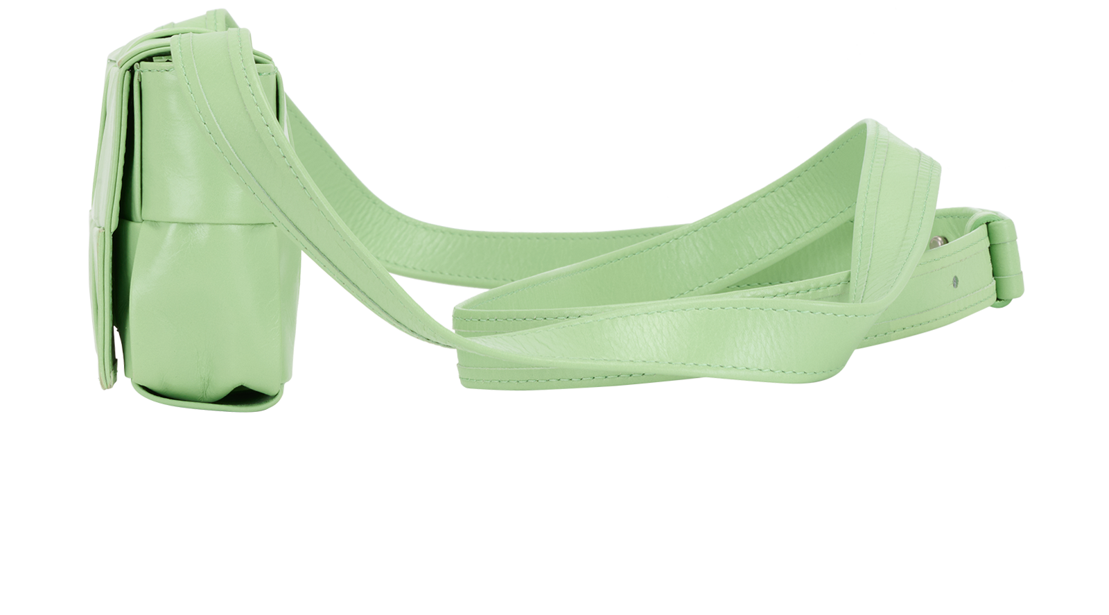 Mini Cassette, &pound;495, Handbags, Green, Leather, Bottom view